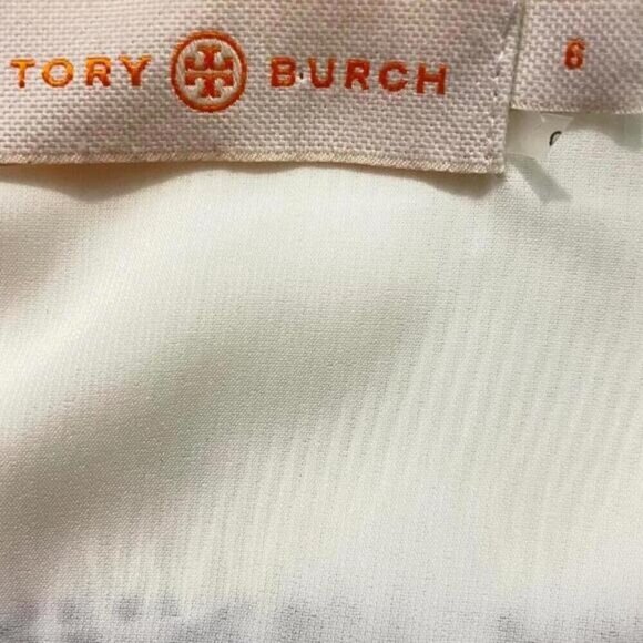 Tory Burch White Sleeveless Wrap Top size 6 - Picture 7 of 7